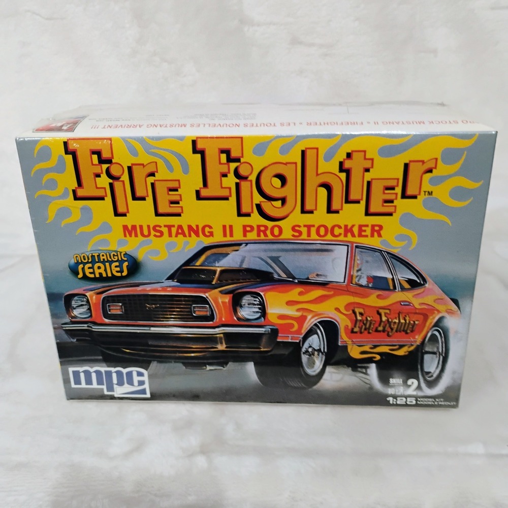 MPC Fire Fighter Mustang II Pro Stocker 1:25 Scale Model Kit 38407 Nostalgic